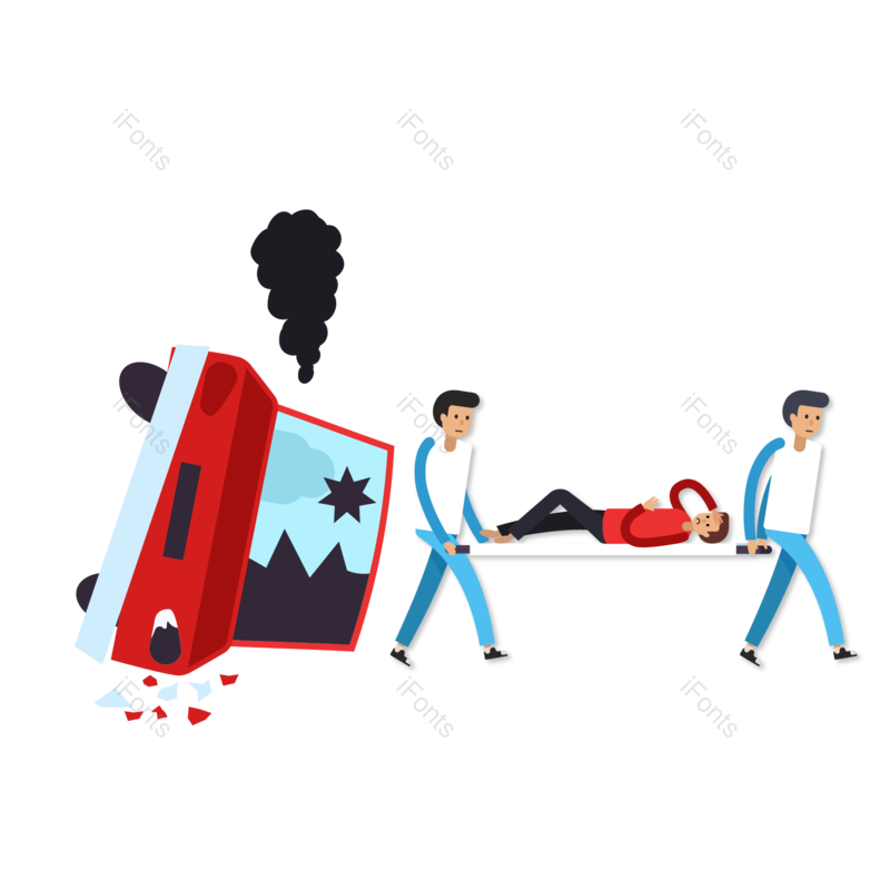 交通事故图片,元素,PNG,免抠素材